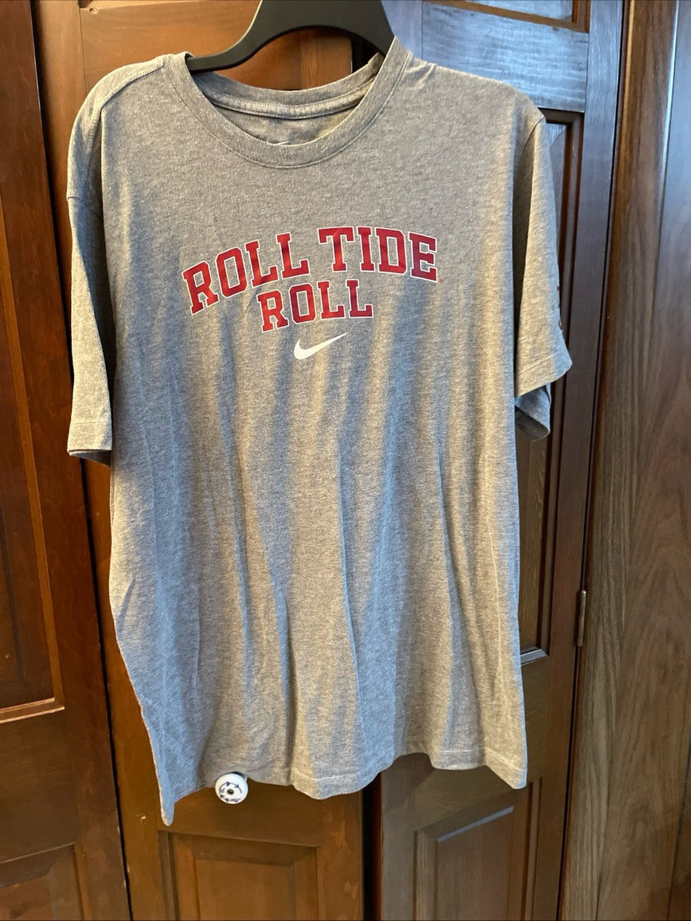 NIKE  ALABAMA CRIMSON TIDE MENS SHORT SLEEVE "ROLL TIDE" XL The Nike Tee Gray